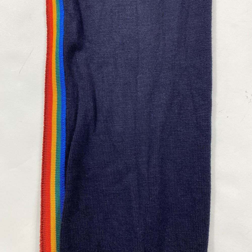 MONROW Rainbow Stripe Joggers Sweat Pants in Neptune Womens Sm HB0128-27 - Picture 4 of 8